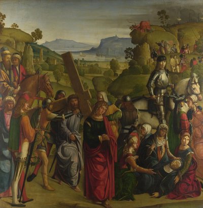 Cristo cargando la cruz y la Virgen María desmayada de Boccaccio Boccaccino